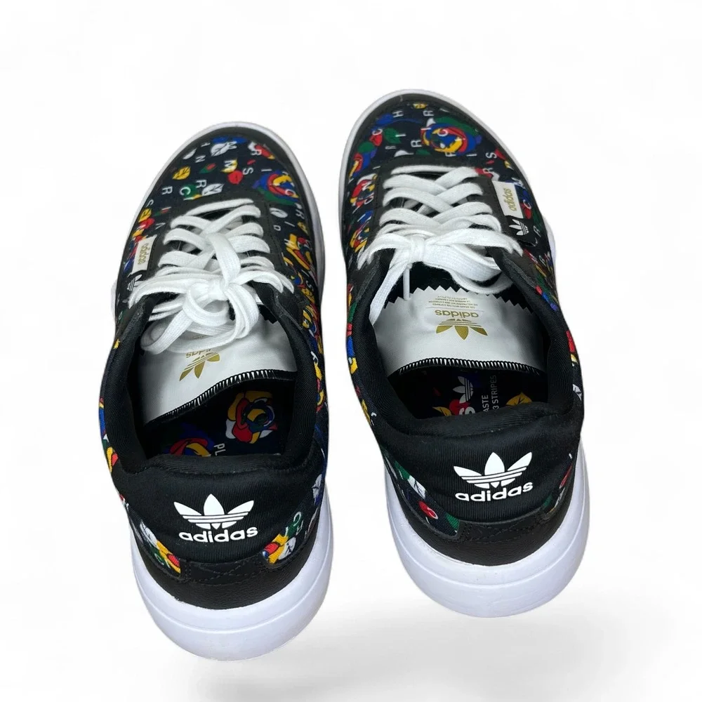 Adidas Rich Mnisi Her Court Multi-Color Graphic Print Sneakers GW9569 10 Womens